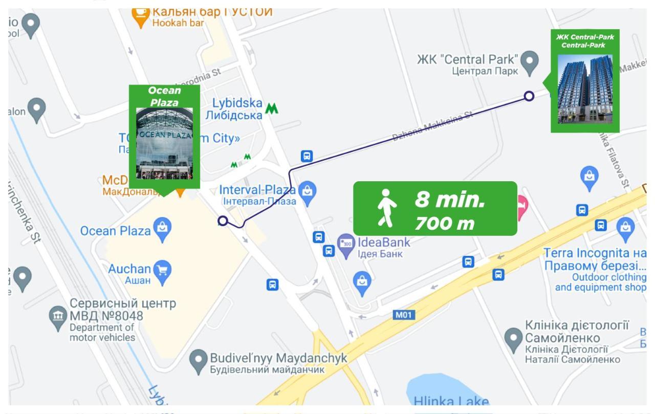 Petrovdom Apartaments 8-188 In Rc Central Park, 7 John Mccain Street 基輔 外观 照片